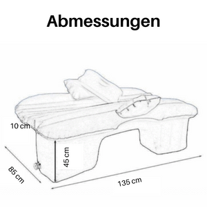 Aufblasbare Reiseluftmatratze - bequem schlafen auf Reisen!