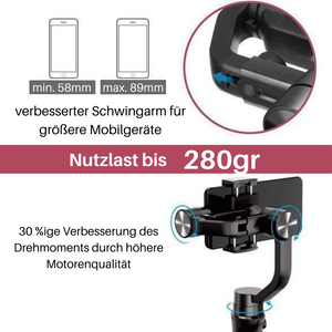 3D Smart Bluetooth Selfie Stick - mit rutschfestem Premium Stativ!